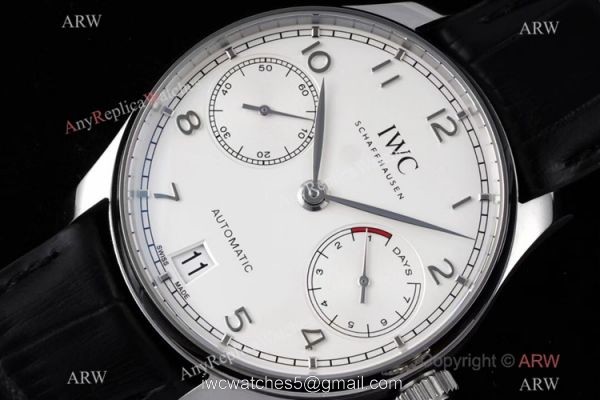 ZF Factory 1:1 Super Clone IWC Portugieser 7 Days Men Watch Rose Gold Arabic Dial
