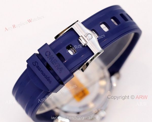 New Omega Seamaster Diver 300m Beijing 2022 Special Edition Swiss Replica Watch Omega Blue Wave Dial