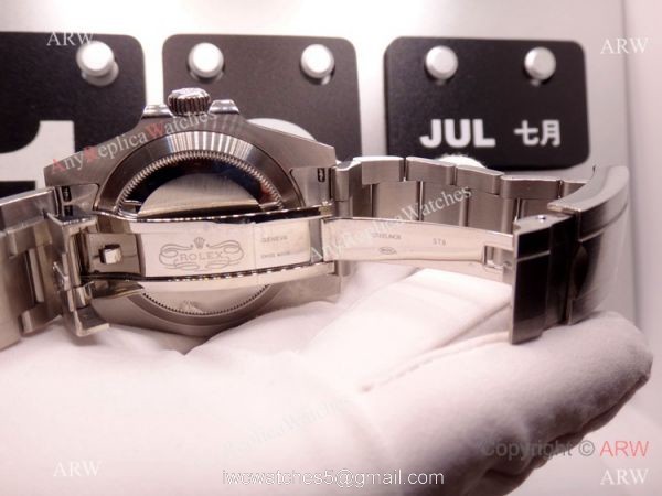 Pre-Owned Rolex Submariner Noob 3135 Stainless Steel 116610ln Watch 40mm