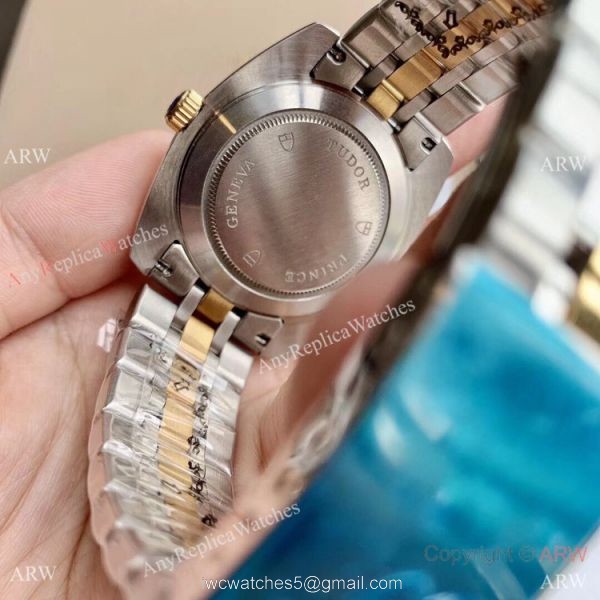 Copy TUDOR Glamour Date+Day Watch Two Tone Gold Watches