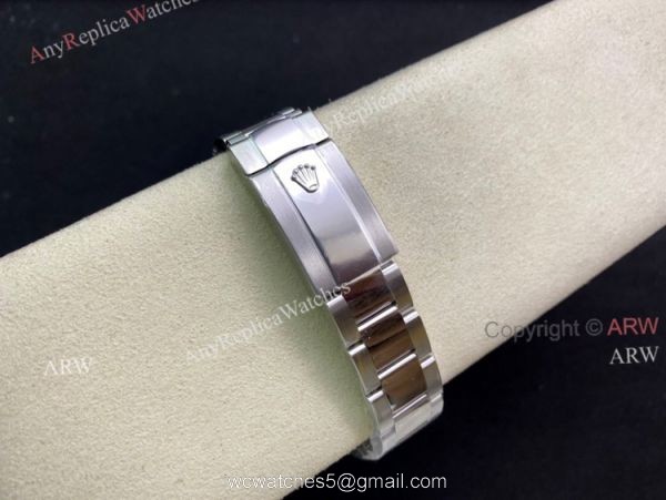 Replica Clean Factory Rolex Datejust Blue Dial 41mm Fluted Bezel Oyster Watch