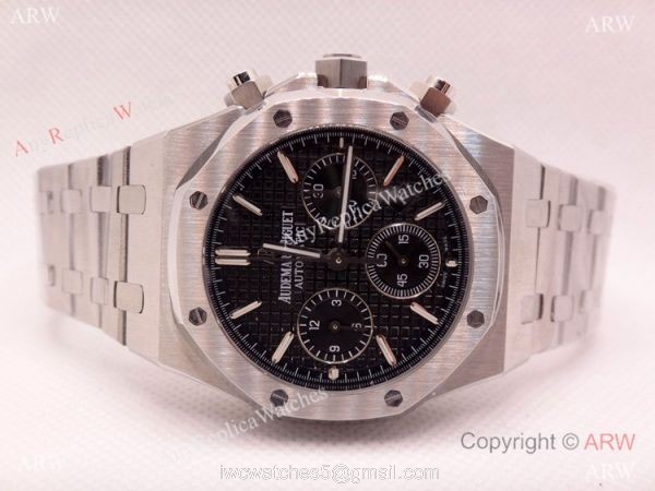 Swiss 7750 Audemars Piguet Royal Oak Replica Watch Black Dial