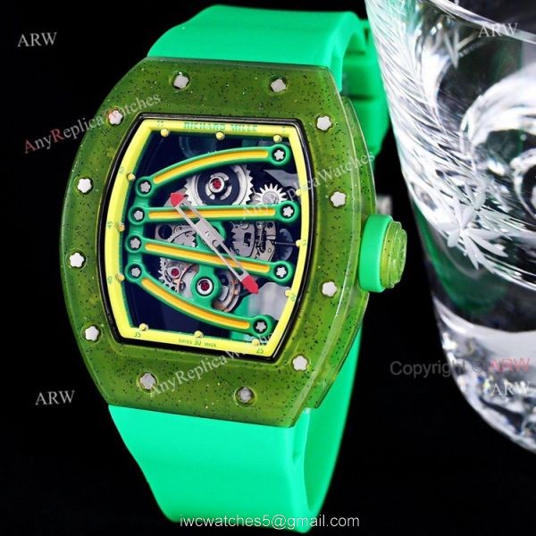 Green Richard Mille RM 59-01 Yohan Blake Tourbillon Watch Replica