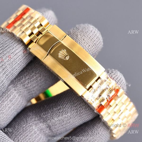 Swiss Quality Copy Rolex Datejust II 8215 Watch 904L Yellow Gold Diamond Bezel 41mm