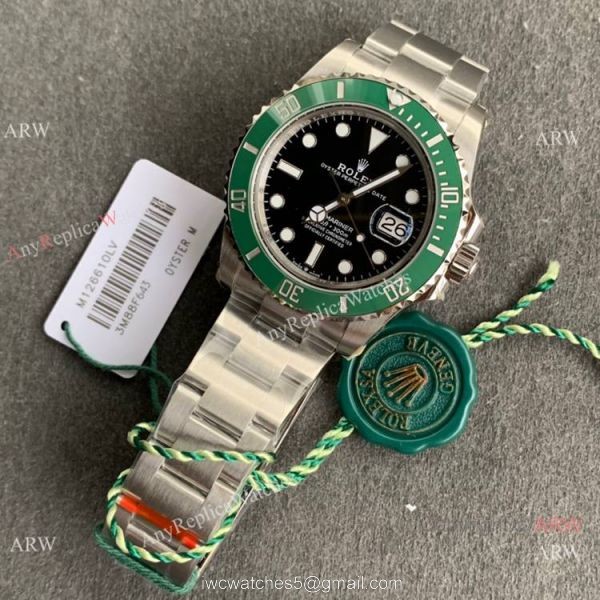(JVS) Swiss Clone Rolex Submariner Kermit 126610lv JVS Swiss 3235 Watch 41 mm