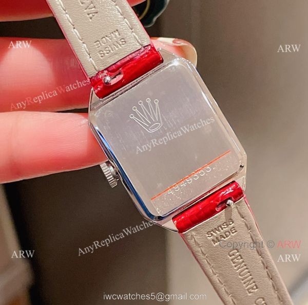 Replica Rolex Cellini Stainless Steel Case Gray Dial 24mm Lady Watch