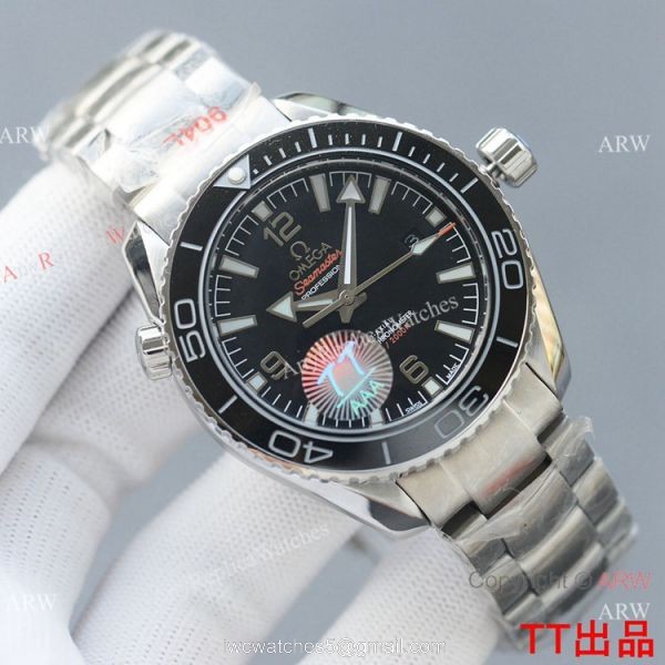 Swiss Quality Omega Seamaster Planet Ocean Watch Citizen 8215 Black Ceramic Bezel