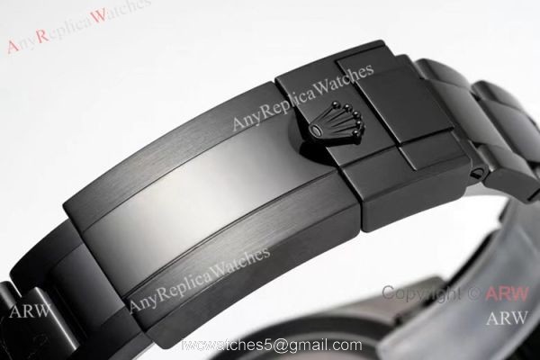 NEW! Noob Factory 4130 Rolex Daytona Blaken &8216;Black Venom 40 Watch Pink Diamond DLC Case