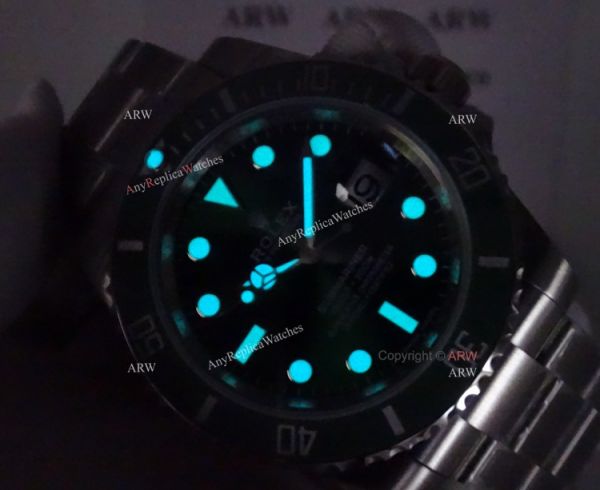 JF Factory 3135 Rolex Submariner 2 Tone Black Ceramic Watch 40mm