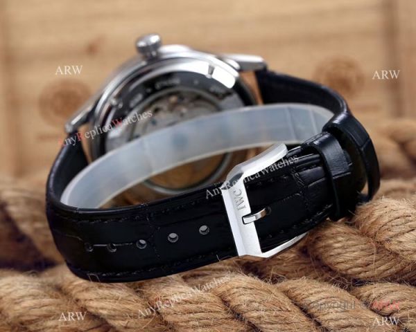 IWC Schaffhausen Portuguese 8 Days Replica Watch SS White Dial