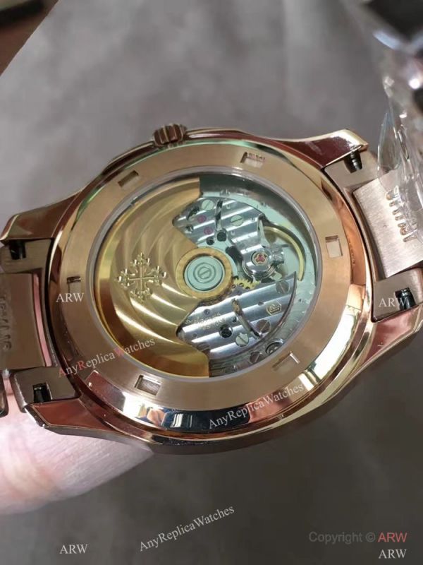 Swiss Patek Philippe Aquanaut 324SC Rose Gold Blue Dial Knockoff Watch