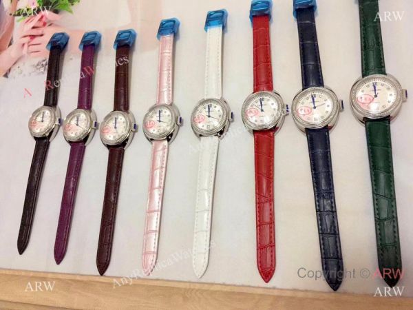 Japan Quartz Replica Cle de Cartier Lady Watch Rose Gold Pink Version