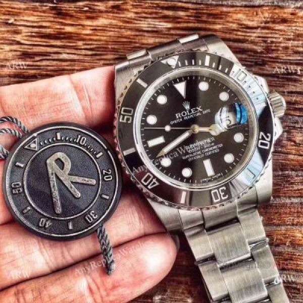AR Factory Replica Rolex Submariner Black Dial Swiss 2824 Watch 40mm