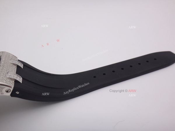 Replica Audemars Piguet Royal Oak Offshore Diamond Watch Black Dial Rubber Strap