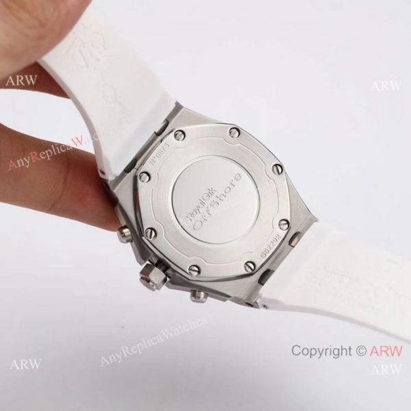 Audemars Piguet Replica Royal Oak Offshore Ladies Watch SS White Dial
