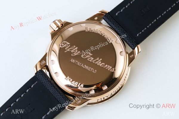 Swiss Grade Blancpain Fifty Fathoms Automatique Rose Gold Watch Best Replica 1:1