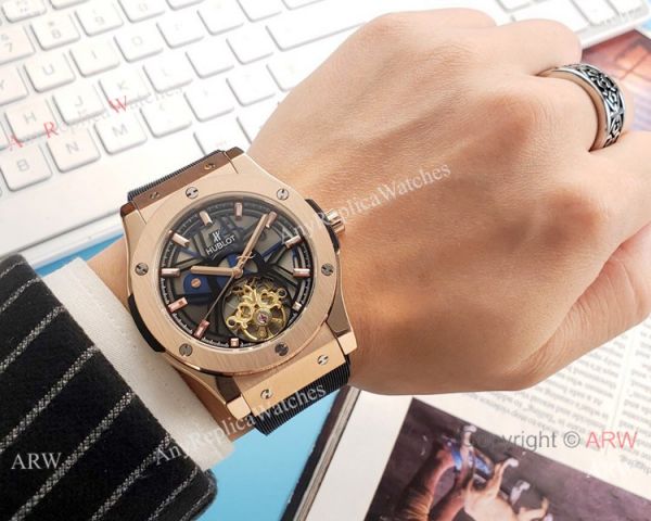 Copy Hublot Tourbillon Skeleton Big Bang Watches 43mm