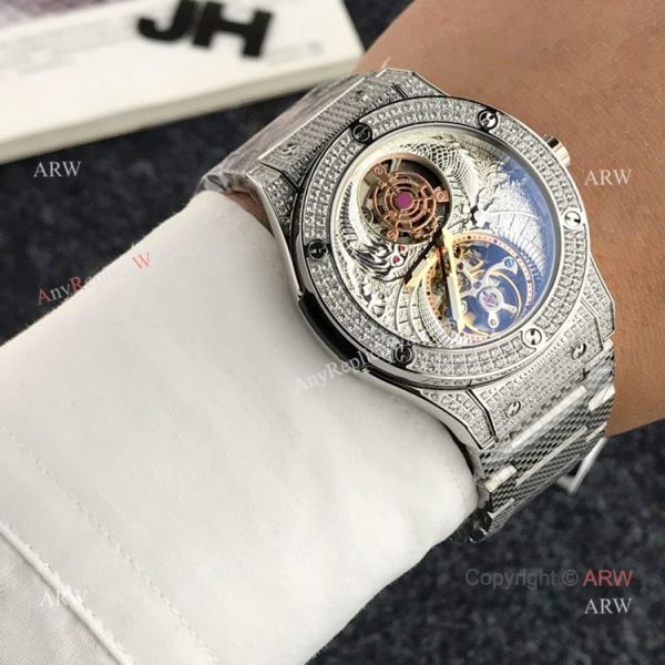 Best Hublot Classic Fusion Tourbillon Iced Out Watch Hublot Knock off