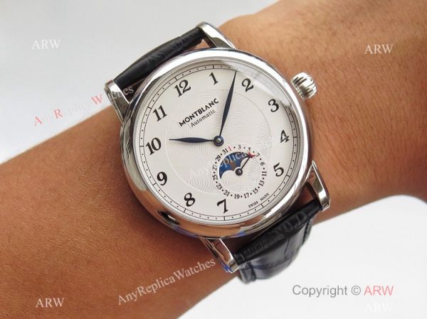 Swiss Montblanc Star Legacy Moon phase U0116508 White Dial Watch Best 1:1 Replica