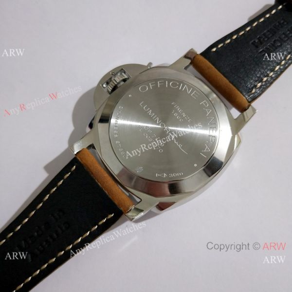 Replica Panerai PAM 904 Luminor DUE Watch SS Gray Face Green Marker