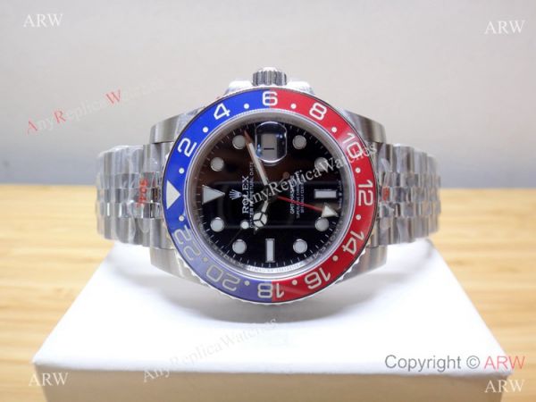 Rolex GMT-Master II Noob Factory 3186 904L Watch Rolex Pepsi Replica 2018