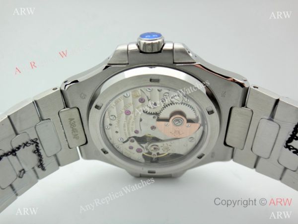 Copy Patek Philippe Nautilus Power Reserve Watch Stainless Steel Black 40mm
