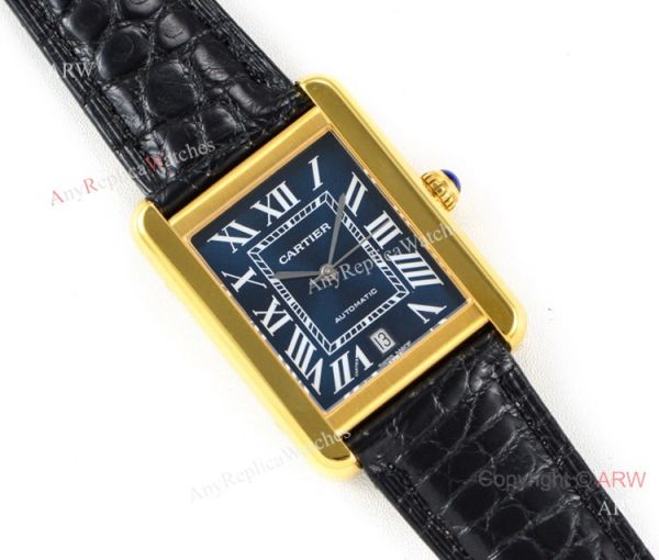 (ER) Cartier Tank Solo W5200027 Automatic Black Roman Dial Watches Super Clone