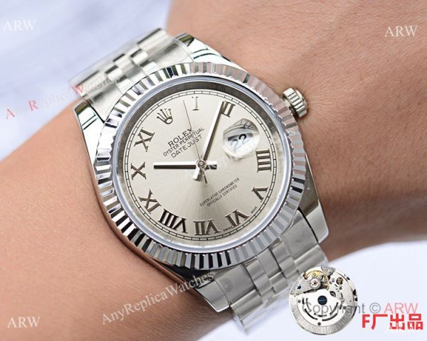 NEW UPGRADED Copy Rolex Datejust DJII 41mm Watches Stainless Steel Presidential Band Gray Dial