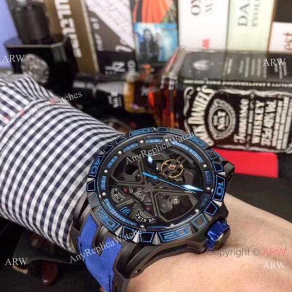 Copy Roger Dubuis Excalibur Lamborghini Huracan Extra Large Face Mens Watches