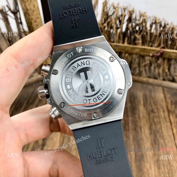 Best Quality Hublot Big Bang Unico Sapphire Iced Out Watches Blue Rubber Strap