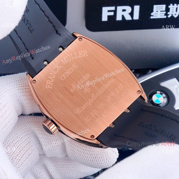 Best Replica Franck Muller Vanguard Yachting v45 Watches Rose Gold Dial