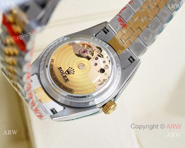 Replica Rolex Datejust Two Tone Lover Watches Siver Dial