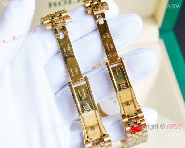 Replica Rolex Datejust Gold White Face Watches 36mm and 31mm
