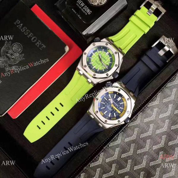 Replica Audemars Piguet Royal Oak Offshore Diver Watches Green Dial