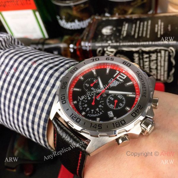 Clone Tag Heuer F1 Formula 1 Chronograph 41mm Watches Red Inner