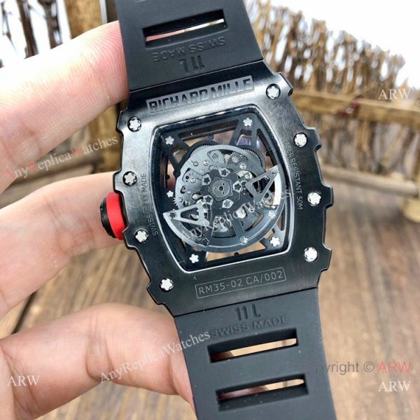 Best Quality Richard Mille RM35-02 Rafael Nadal All Black Watches Men