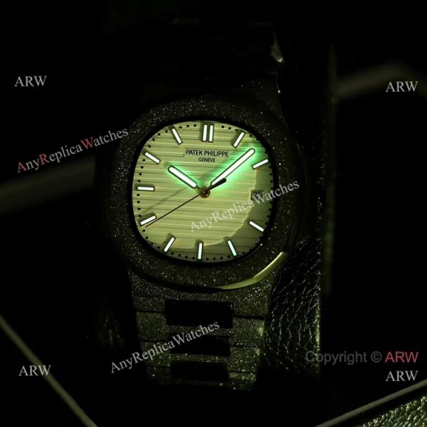 Best Replica Patek Philippe Nautilus Frosted Watch Solid Black 40mm