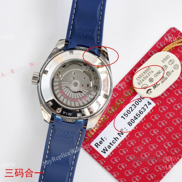 Swiss Quality Omega Aqua Terra 150m Citizen 8215 Watch Silver Wave Dial