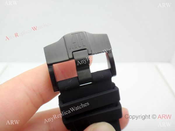 Solid Black Audemars Piguet Royal Oak Offshore Automatic Watch