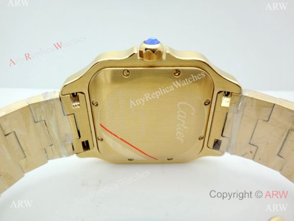 New Replica Cartier Santos de All Gold Watch 39mm or 35mm
